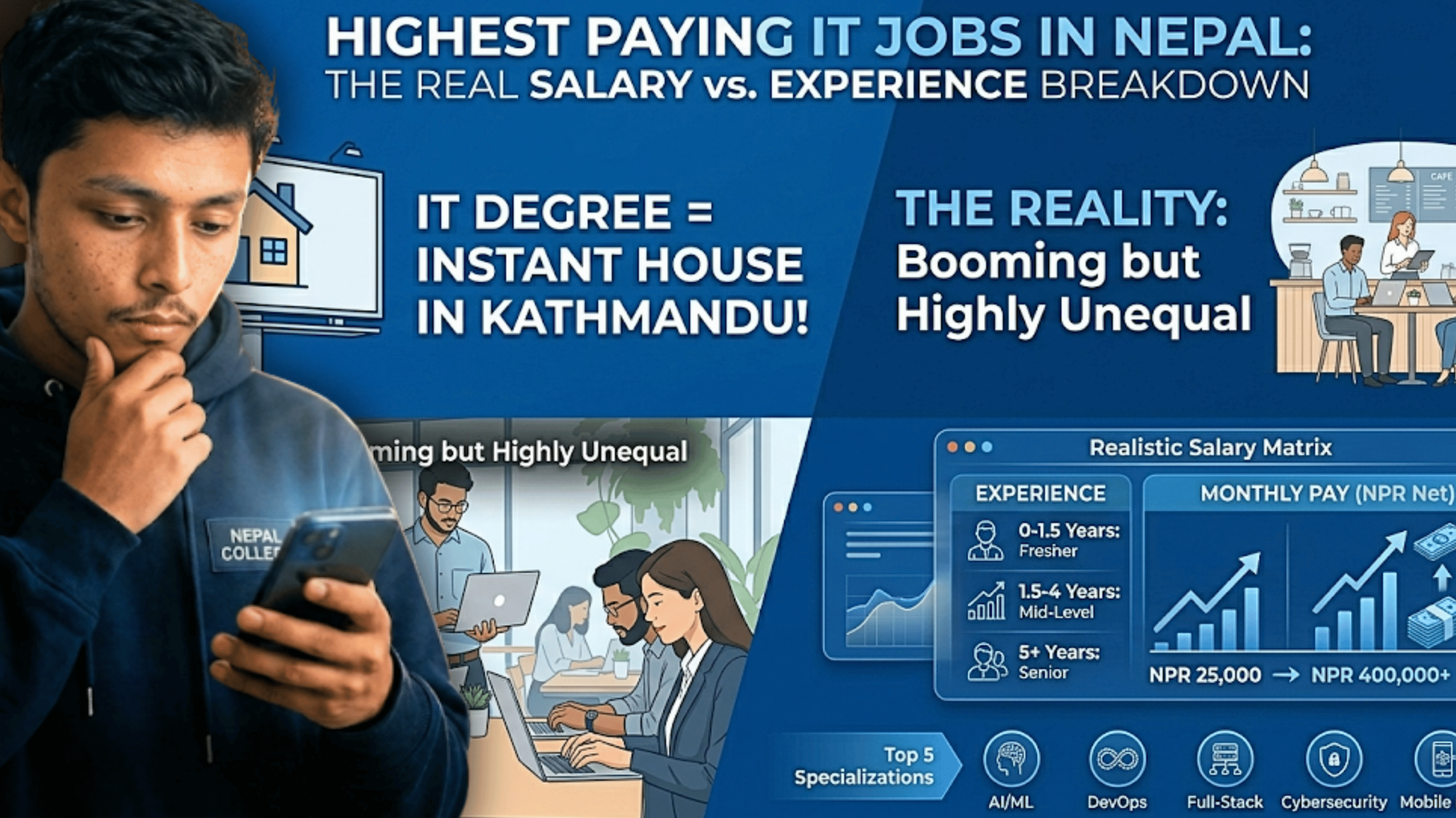 Highest Paying IT Jobs in Nepal: Realistic Salary vs Experience Data